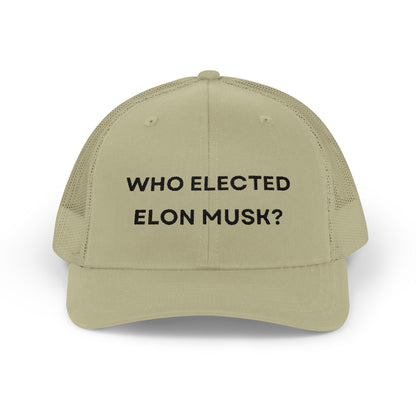 Who Elected Elon Musk? Snapback Cap