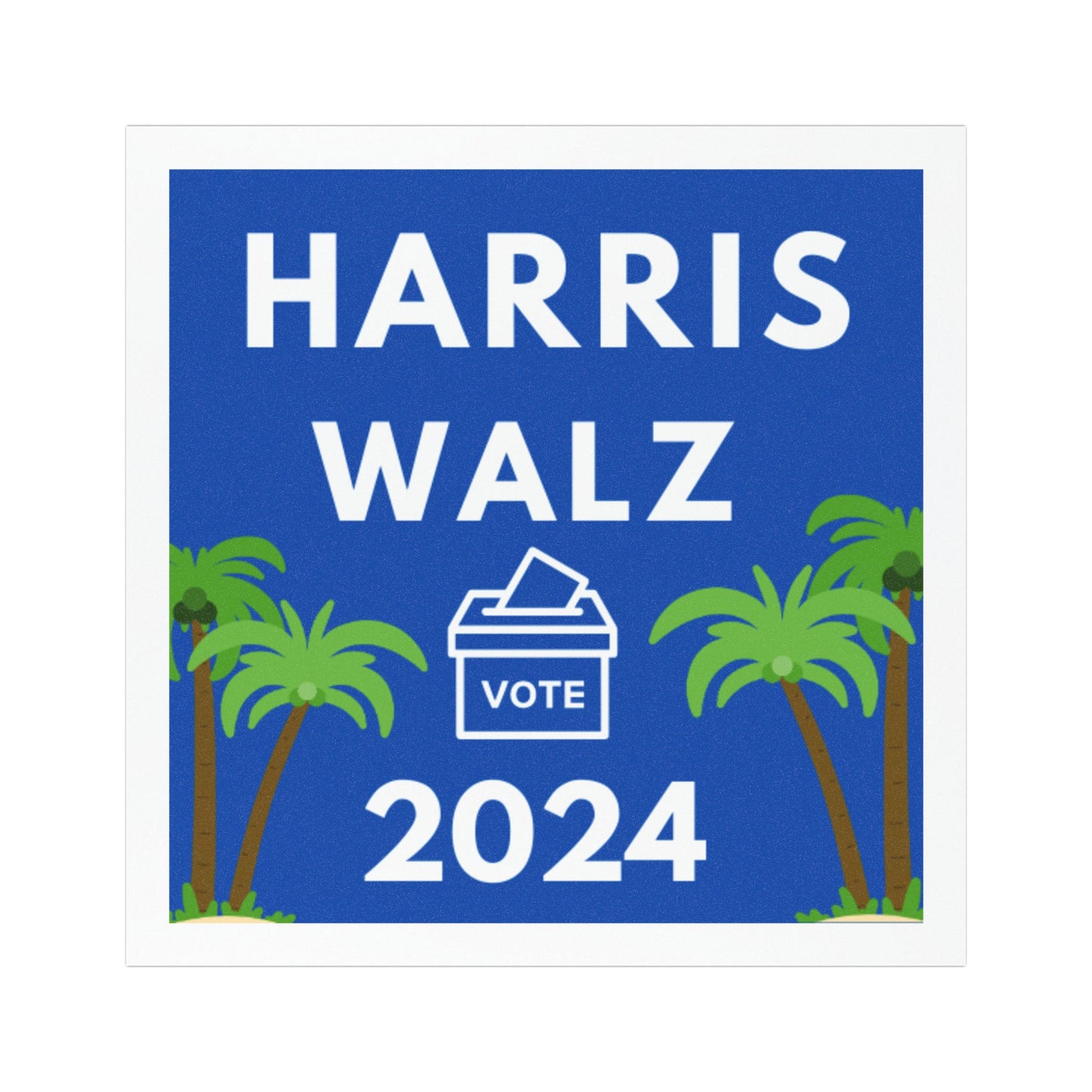 Harris-Walz 2024 Magnet 5" x 5"