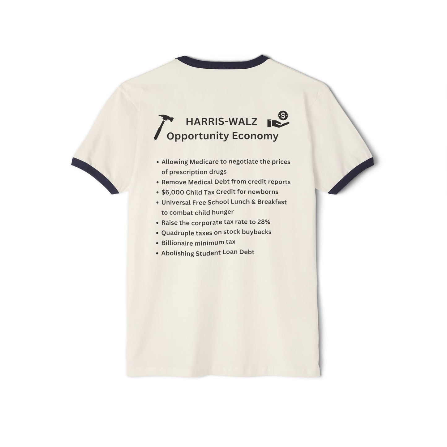 Opportunity Economy Unisex Cotton Ringer T-Shirt