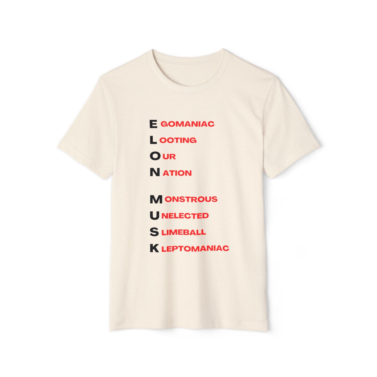 Elon Musk Abbrev Unisex Recycled Organic T-Shirt