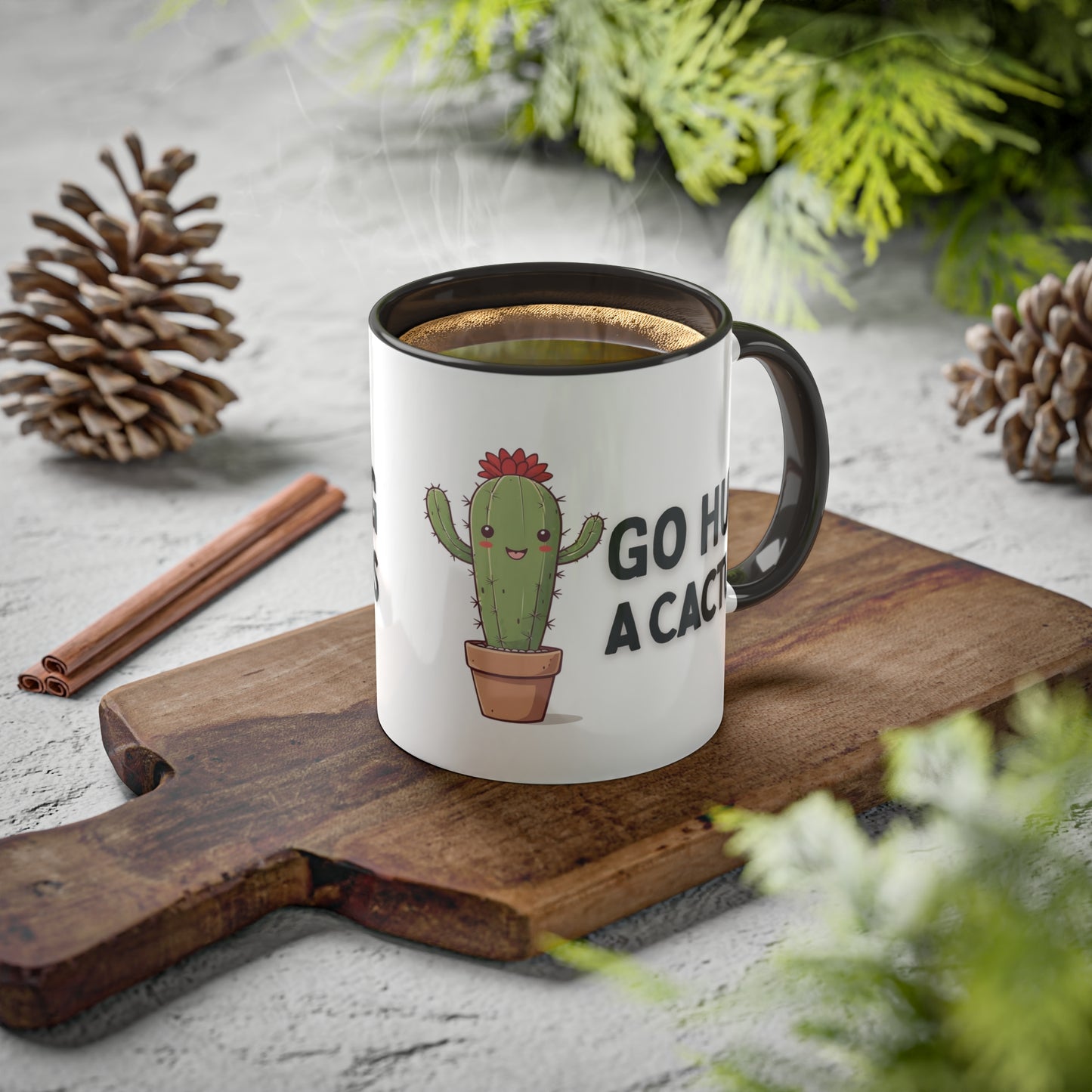 Go Hug A Cactus, Standard Mug, 11oz