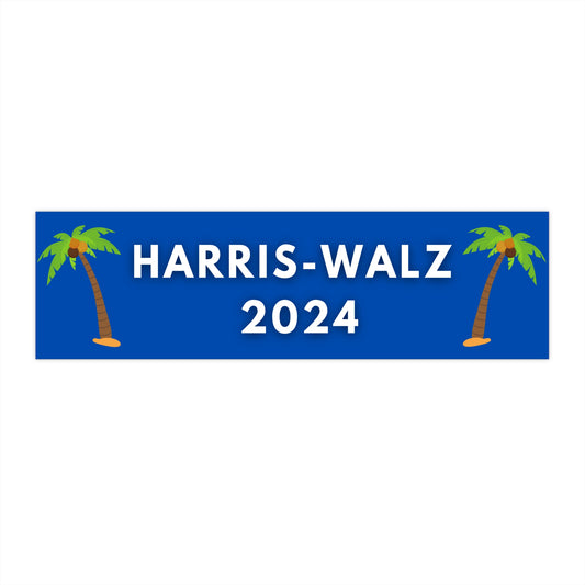 Harris-Walz 2024 Sticker 11" x 3"