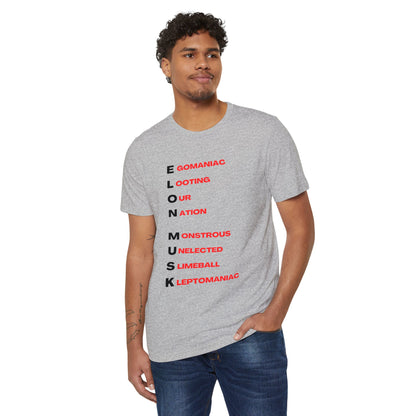 Elon Musk Abbrev Unisex Recycled Organic T-Shirt