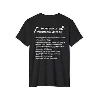 Opportunity Economy Unisex Recycled Organic T-Shirt - White Letters