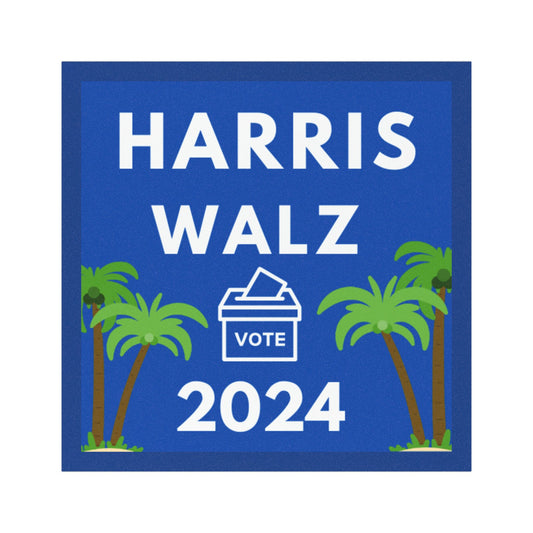 Harris-Walz 2024 Magnet 5" x 5"