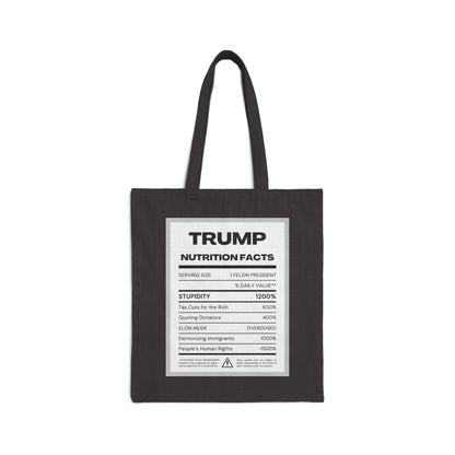 Trump Nutrition Facts - Canvas Tote Bag