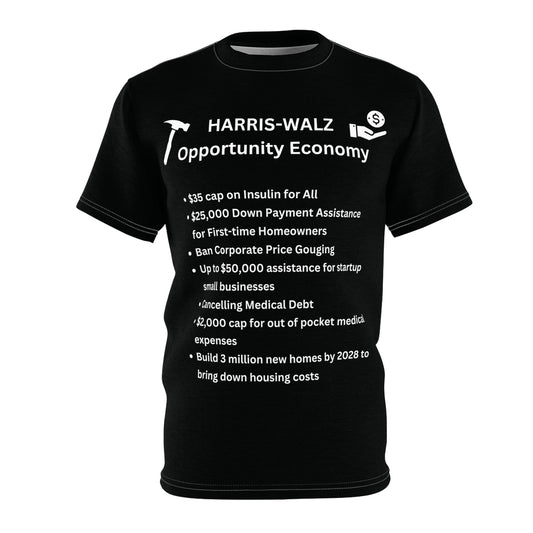 Opportunity Economy Black Unisex Cut & Sew Tee