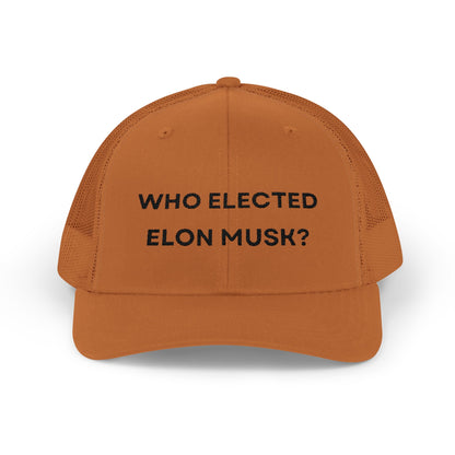 Who Elected Elon Musk? Snapback Cap