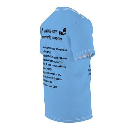 Opportunity Economy Light Blue Unisex Cut & Sew Tee