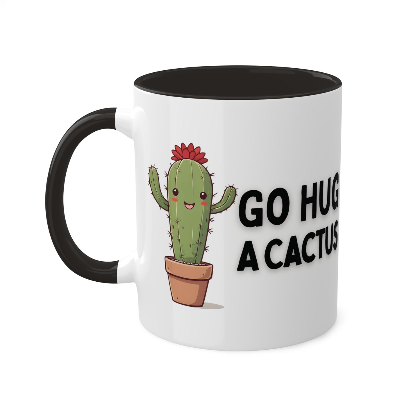 Go Hug A Cactus, Standard Mug, 11oz